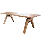 KAWOLA Esstisch WOODY Akazie massiv Natürliche Baumkante 280x100cm