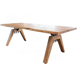 KAWOLA Esstisch WOODY Akazie massiv Natürliche Baumkante 280x100cm