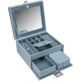 Windrose Marvella Schmuckkasten 21 cm blau