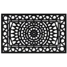 vidaXL Rechteckig 45 x 75 cm Schwarz