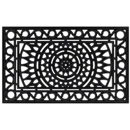 vidaXL Rechteckig 45 x 75 cm Schwarz