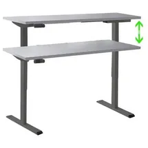 MID.YOU Schreibtisch Office Edition Anthrazit / Grau