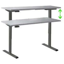 MID.YOU Schreibtisch Office Edition Anthrazit / Grau