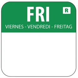 Vogue Lebensmitteletiketten Freitag grün