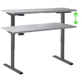 MID.YOU Schreibtisch Office Edition Anthrazit / Grau