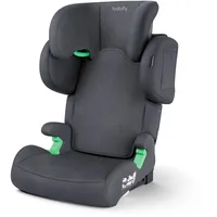 Babify FlexiFit Premium Kindersitz 15–36 kg - ECE R129, Isofix, 11-Fach Kopfstütze, 2-Fach Rückenlehne, Ausziehbare Seiten, Faltbar, Auto Kindersitz, Grau