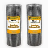 Aquagart 15m x 0,5m Volierendraht Drahtgitter Schweissgitter Drahtzaun Feuerverzinkt