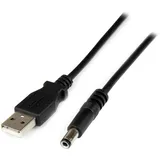 Startech StarTech.com USB 2.0 auf Hohlstecker Typ N Kabel - USB A DC 5V 5,5mm Stecker Stromkabel Stecker 1m