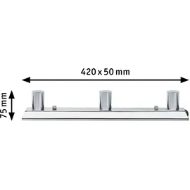 Paulmann Spiegelleuchte Regula E14 230V, max. 3x40W dimmbar Chrom