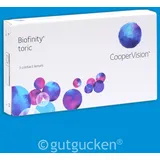CooperVision Biofinity Toric 3 St. / 8,70 BC / 14,50 DIA / -1,50 DPT / -1,25 CYL / 90° AX