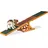 Relaxdays Dog Agility Wippe 54 x 180 x 30 cm bunt
