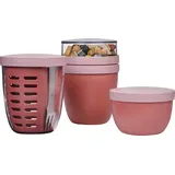 Mepal Ellipse Lunchpot, Fruitpot und Snackpot 3er Set Trinkflaschen