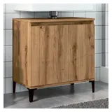vidaXL Waschbeckenunterschrank Artisan-Eiche 58x33x60 cm Holzwerkstoff