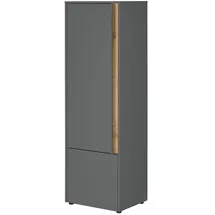Lomadox Stauraumschrank 50 x 157 x 40 cm Grau