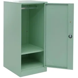 Mendler Spind HWC-P63, Schließfach Wertfachschrank Schließfachschrank Tür Kleiderstange, 90x38x45cm Stahl ~ mintgrün