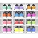 Schuhboxen, aus Kunststoff, mit Tür