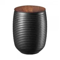 Asa Selection ASA Teedose Japandi schwarz mit Holzdeckel