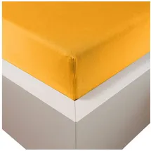 Traumschloss Spannbettlaken Premium Plus Jersey 90 x 200 - 100 x 220 cm gold