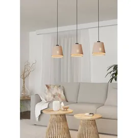 EGLO Tabley 3-flg. 89 cm rund beige/braun/schwarz