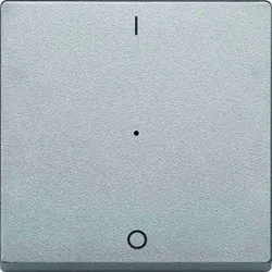 Merten System M Kontrollwippe, Schalter/Dimmer, aluminium, matt, Kennzeichen 0/1