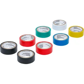 BGS Klebeband COLOR Multi-Klebeband Set 18 mm x 3 m 8 St.