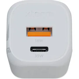 Xtorm GaN2 Ultra Wand-Ladegerät 35W / PD / 1x USB-C / 1x USB-A weiß