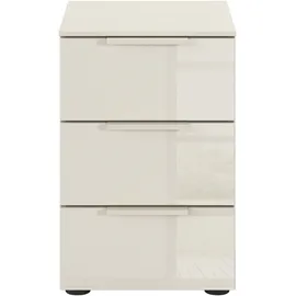 Rauch Nachttisch Nachtschrank Nachtkonsole FLIPP mit Glasfront", beige, Breite 40 cm