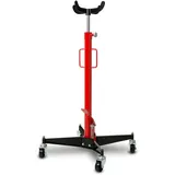 Eberth Getriebeheber 500kg, hydraulisch, 110–195 cm Arbeitshöhe, stufenlos verstellbar, mit Fußpedal, Aufnahmekreuz, 4 Lenkrollen,