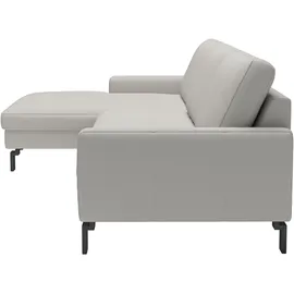 Home Affaire Ecksofa HOME AFFAIRE, weiß (pearl), B:244cm H:86cm T:164cm, 100% Leder, Sofas, Ecksofa, inkl. saugroboterfreundliche Höhe & schmale Armlehnen