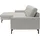 Home Affaire Ecksofa HOME AFFAIRE, weiß (pearl), B:244cm H:86cm T:164cm, 100% Leder, Sofas, Ecksofa, inkl. saugroboterfreundliche Höhe & schmale Armlehnen