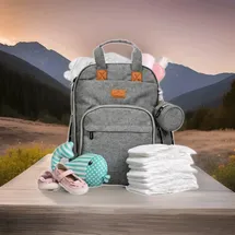 bloomborn Baby Wickeltasche Rucksack Wickelrucksack