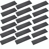 Novaliv 18x Schieferplatten I rechteckig I 30x20x0,5 cm I Platzdeckchen Schiefer Schneidebrett Schiefer Platzteller Buffet Servierplatte