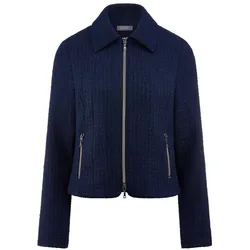 Kurzes Bouclé-Jäckchen BASLER blau, 50