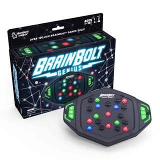 Jeu de mémoire et de rapidité lumineux Brainbolt Genius de Learning Resources, jeux QI pour les enfants de 8 à 12 ans, jeu portatif, à partir de 7 ans