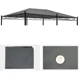 Mendler Ersatzbezug für Dach Pergola Pavillon Cadiz 5 x 3 m Grau