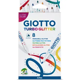 Giotto Turbo Glitter 8 St. mehrfarbig