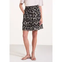 STREET ONE Minirock Damen Animalprint Beige 44
