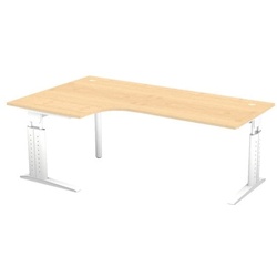 OTTO Office Premium Winkelschreibtisch »Otto Office Line III« 200 cm 90°-Winkel weiß, 200x86x80 cm