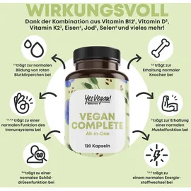 yes vegan! Vegan Multivitamin Kapseln 120 St.