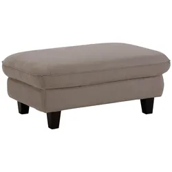 Hocker HOME AFFAIRE "Pilot", braun (mud), B:101cm H:46cm T:65cm, 100% Polyester, Feinstruktur: 75000 Scheuertouren, Struktur 35000 Scheuertouren, Microfaser 40000 Scheuertouren, Hocker