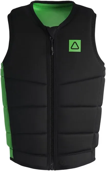 FOLLOW CORP Weste 2026 black/green - L