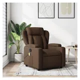 vidaXL Massagesessel 94,5 x 100 x 0 cm Braun mit Fernbedienung