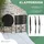 Kesser KESSER® Bistroset 3-teilig Bistrotisch mit 2 klappbaren Stühle Set Balkonset Balkonmöbel Klapp-Möbel Gartenset Sitzgarnitur Gartengarnitur Gartenmöbel Sitzgruppe Metall Bistro Gartentisch inkl. Abdeckung