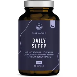 True Nature® Daily Sleep Schlafkapseln - Premium Schlaf-Komplex mit Melatonin Kapseln 90 St