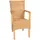 MiaMöbel Rattan Armlehnstuhl 'Larissa' 51 x 57 x 98 cm natur 2 St.