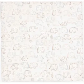 jollein Musselintuch 70x70 cm 3er-Pack, Elephant Tales