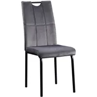 Hti-Living Stuhl Denton Velvet Grau