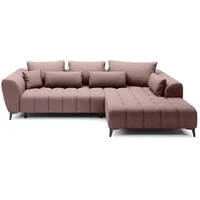 Ecksofa Garay Stoff Rosa