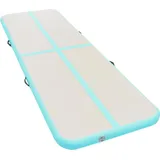 vidaXL Aufblasbare Gymnastikmatte mit Pumpe 800x100x10 cm PVC Grün