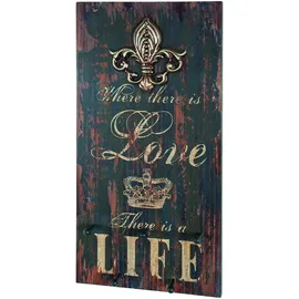 Haku-Möbel Wandgarderobe Motiv 89952 Braun-Schwarz